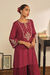 Embroidered Tunic in Red